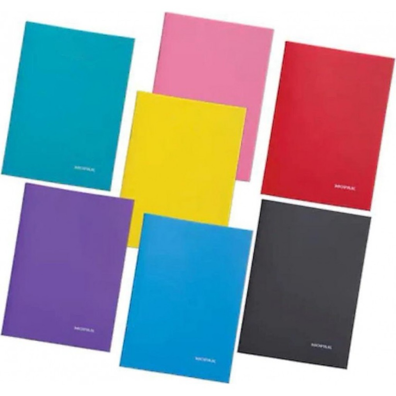 MOPAK PASTEL PLASTİK KAPAK DEFTER A4 ÇİZGİLİ 80 YAPRAK