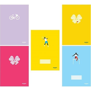 Mopak Pastel Plastik Kapak Defter A5 Çizgili 40 Yaprak - MOPAK