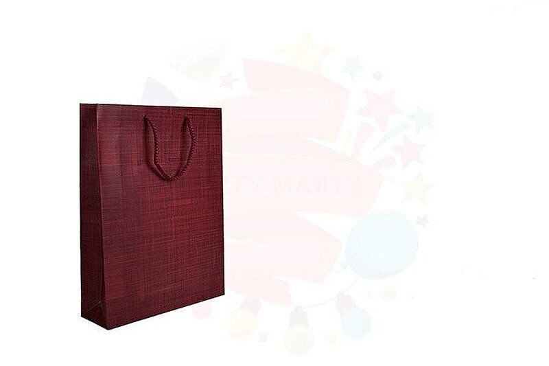 NEDİ 10164 KARTON ÇANTA SELEFONLU İP SAPLI 17x26 BORDO