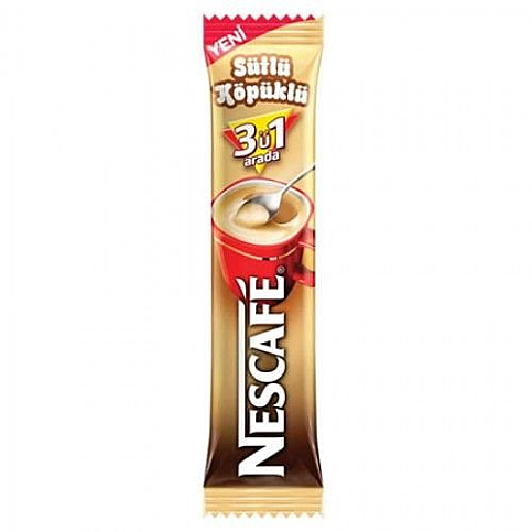 NESCAFE 3Ü1 ARADA SÜTLÜ KÖPÜKLÜ KAHVE 18gr - 1