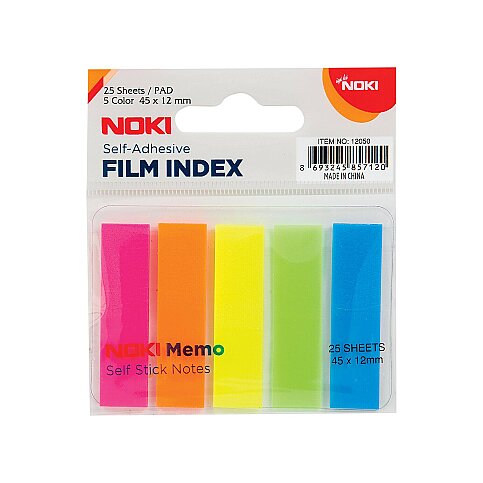 NOKİ 12050 MEMO FİLM İNDEKS İŞARET BANDI 100 YAPRAK 5 RENK - 1
