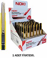 NOKİ 65238 PLASTİK KLİPSLİ PROFESYONEL METAL DAR MAKET BIÇAĞI 9mm - NOKİ