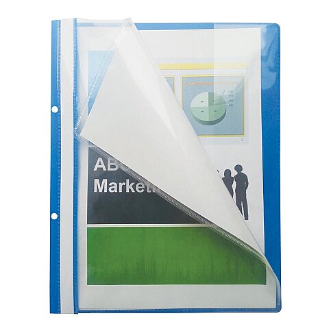 NOKİ 4820CP-130 CEPLİ TELLİ DOSYA MAVİ - 1