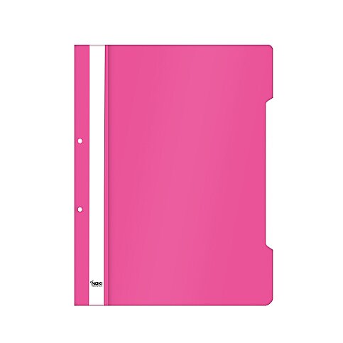 NOKİ 4826HD-070 HD TELLİ DOSYA PEMBE 25Lİ POŞET - 1