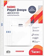 NOKİ 4830HD DELİKLİ POŞET DOSYA A4 100LÜ - NOKİ
