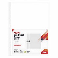 NOKİ 4830-ECO ECO DELİKLİ POŞET DOSYA A4 100LÜ - NOKİ