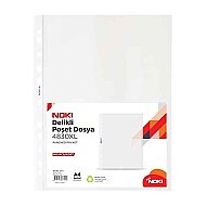 NOKİ 4830XL DELİKLİ POŞET DOSYA A4 100LÜ - NOKİ