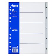 NOKİ 59205 PLASTİK AYRAÇ A4 1-5 RAKAM - NOKİ