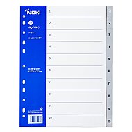 NOKİ 59210 PLASTİK AYRAÇ A4 1-10 RAKAM - NOKİ