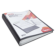 NOKİ 641100-N CEPLİ SUNUM DOSYASI A4 SİYAH 100LÜ - 1
