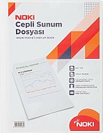 NOKİ 64120-N CEPLİ SUNUM DOSYASI A4 BEYAZ 20Lİ - NOKİ