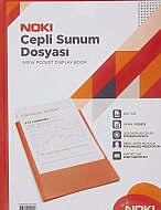 NOKİ 64120-N CEPLİ SUNUM DOSYASI A4 KIRMIZI 20Lİ - NOKİ