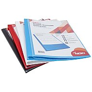 NOKİ 64120-N-190 CEPLİ SUNUM DOSYASI A4 SİYAH 20Lİ - NOKİ