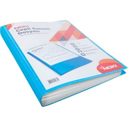 Noki 64120-N Cepli Sunum Dosyası A4 Mavi 20Li - NOKİ