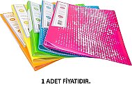NOKİ 64120-N SUNUM DOSYASI A4 NEON TURUNCU 20Lİ - NOKİ