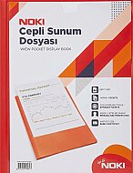 NOKİ 64130-N-080 CEPLİ SUNUM DOSYASI A4 KIRMIZI 30LU - NOKİ