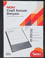NOKİ 64130-N-190 CEPLİ SUNUM DOSYASI A4 SİYAH 30LU - NOKİ