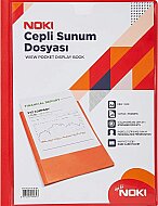 NOKİ 64140-N-080 CEPLİ SUNUM DOSYASI A4 KIRMIZI 40LI - NOKİ