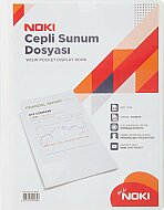 NOKİ 64160-N CEPLİ SUNUM DOSYASI A4 BEYAZ 60LI - NOKİ