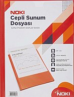 NOKİ 64160-N CEPLİ SUNUM DOSYASI A4 KIRMIZI 60LI - NOKİ