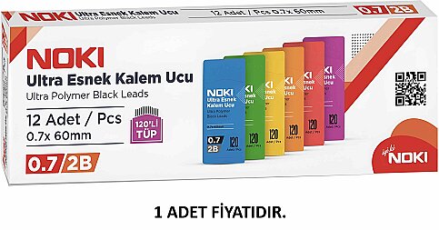 NOKİ 7216-07 KALEM UCU 0.7 2B 60mm - 1