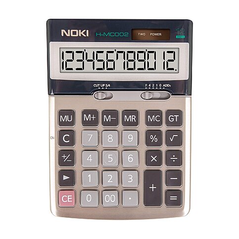 NOKİ H-MC002 MASA ÜSTÜ HESAP MAKİNESİ 12 HANE - 1