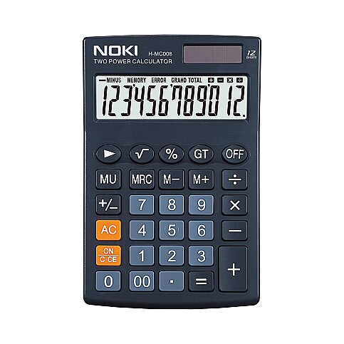 NOKİ H-MC008 MASA ÜSTÜ HESAP MAKİNESİ 12 HANE - 1