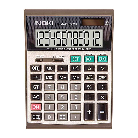 NOKİ H-MS003 MASA ÜSTÜ HESAP MAKİNESİ 12 HANE - 1