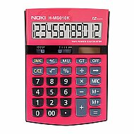 NOKİ H-MS010K MASA ÜSTÜ HESAP MAKİNESİ 12 HANE KIRMIZI - NOKİ