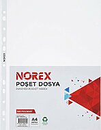 NOREX UL100X DELİKLİ POŞET DOSYA A4 100LÜ - NOREX