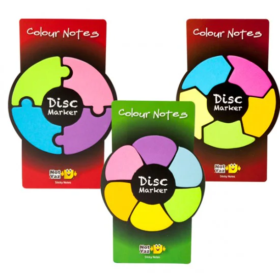 NOT YAZ COLOURS-387 DİSK MARKER İNDEKS İŞARET BANDI 10 YAPRAK 5 RENK