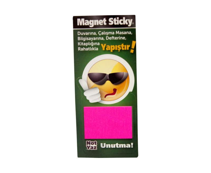 NOT YAZ MS-207 MAGNET STİCKY SMİLE KİTAP AYRAÇLI YAPIŞKANLI NOT KAĞIDI