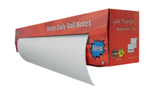 Not Yaz Roll-6830 Sticky Daily Roll Rulo Yapışkanlı Not Kağıdı 380mmx10m - 1