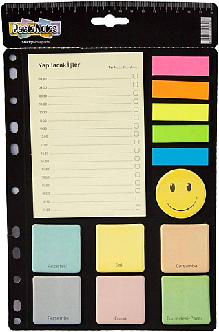 NOT YAZ SN-3267 SÜPER YAPIŞKANLI NOT KAĞIDI SETİ - 1