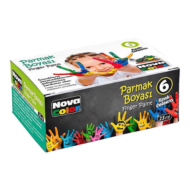 NOVA COLOR NC-138 PARMAK BOYASI 6 RENKx25ml