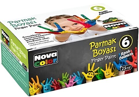 NOVA COLOR NC-138 PARMAK BOYASI 6 RENKx25ml - 1