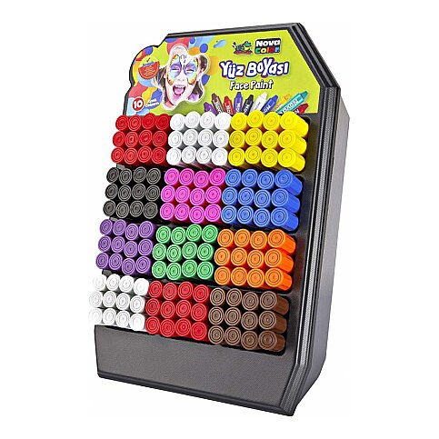 NOVA COLOR NC-200 YÜZ BOYASI STAND 144LÜ - 1