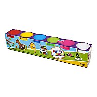 NOVA COLOR NC-4107 MAXİ OYUN HAMURU SETİ 6 RENKx100gr - NOVA COLOR