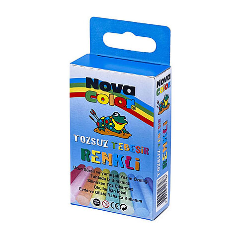 NOVA COLOR NC-4111 TEBEŞİR RENKLİ 10LU - 1