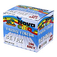Nova Color Nc-4112 Tebeşir Beyaz 100lü - NOVA COLOR