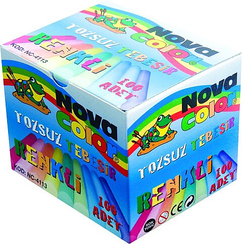 NOVA COLOR NC-4113 TEBEŞİR RENKLİ 100LÜ - 1