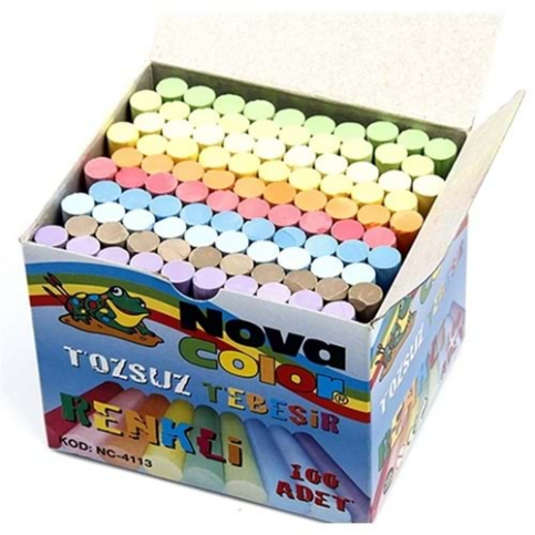 Nova Color Nc-4113 Tebeşir Renkli 100lü - 1