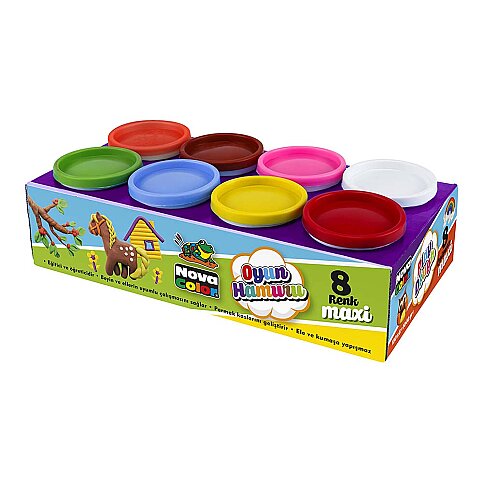 NOVA COLOR NC-4150 MAXİ OYUN HAMURU SETİ 8 RENK - 1
