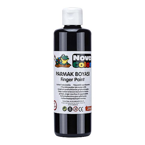 NOVA COLOR NC-445 PARMAK BOYASI SİYAH 250gr - 1