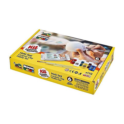NOVA COLOR NC-930 SERAMİK KİL HOBİ SETİ 6 RENK - 1