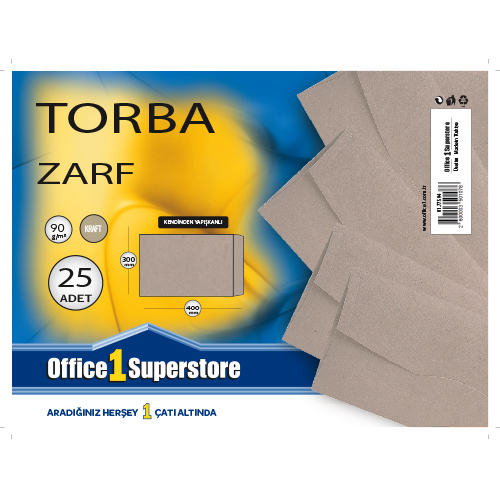 OFMA TORBA ZARF 300x400 KRAFT 90gr 25Lİ