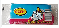 ÖGEM MİNİ ÇÖP TORBASI 40x50cm ŞEFFAF 40LI - ÖGEM