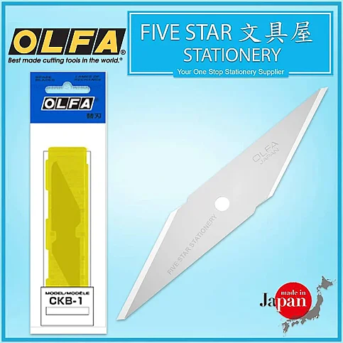 OLFA CKB-1 ÇİFT YÖNLÜ MAKET BIÇAĞI YEDEĞİ 2Lİ (573919) - 1