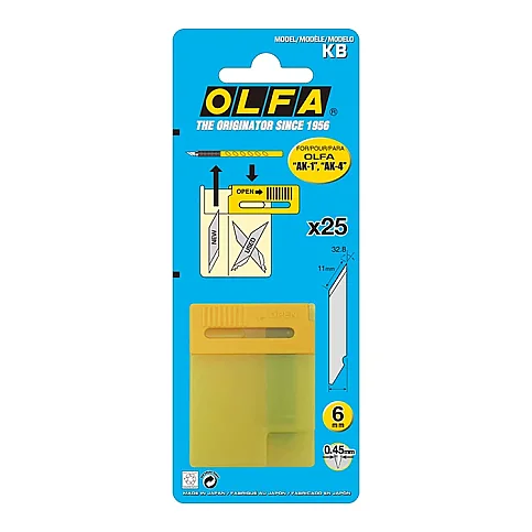OLFA KB MAKET BIÇAĞI YEDEĞİ 25Lİ TÜP (36052)(9161) - 1
