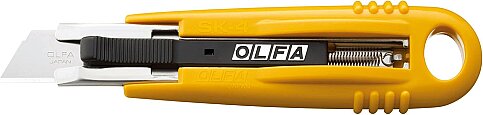 OLFA SK-4-24 OTOMATİK KAPANABİLEN İŞ GÜVENLİĞİ EMNİYETLİ MAKET BIÇAĞI - 1